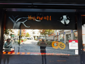 raamschildering volledig raam thema halloween